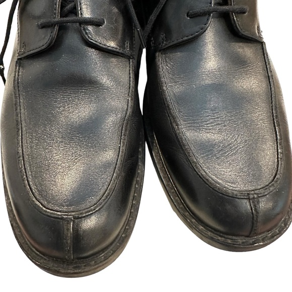 Johnston & Murphy black mens leather casual dress work shoe professional 11.5 - Picture 5 of 12